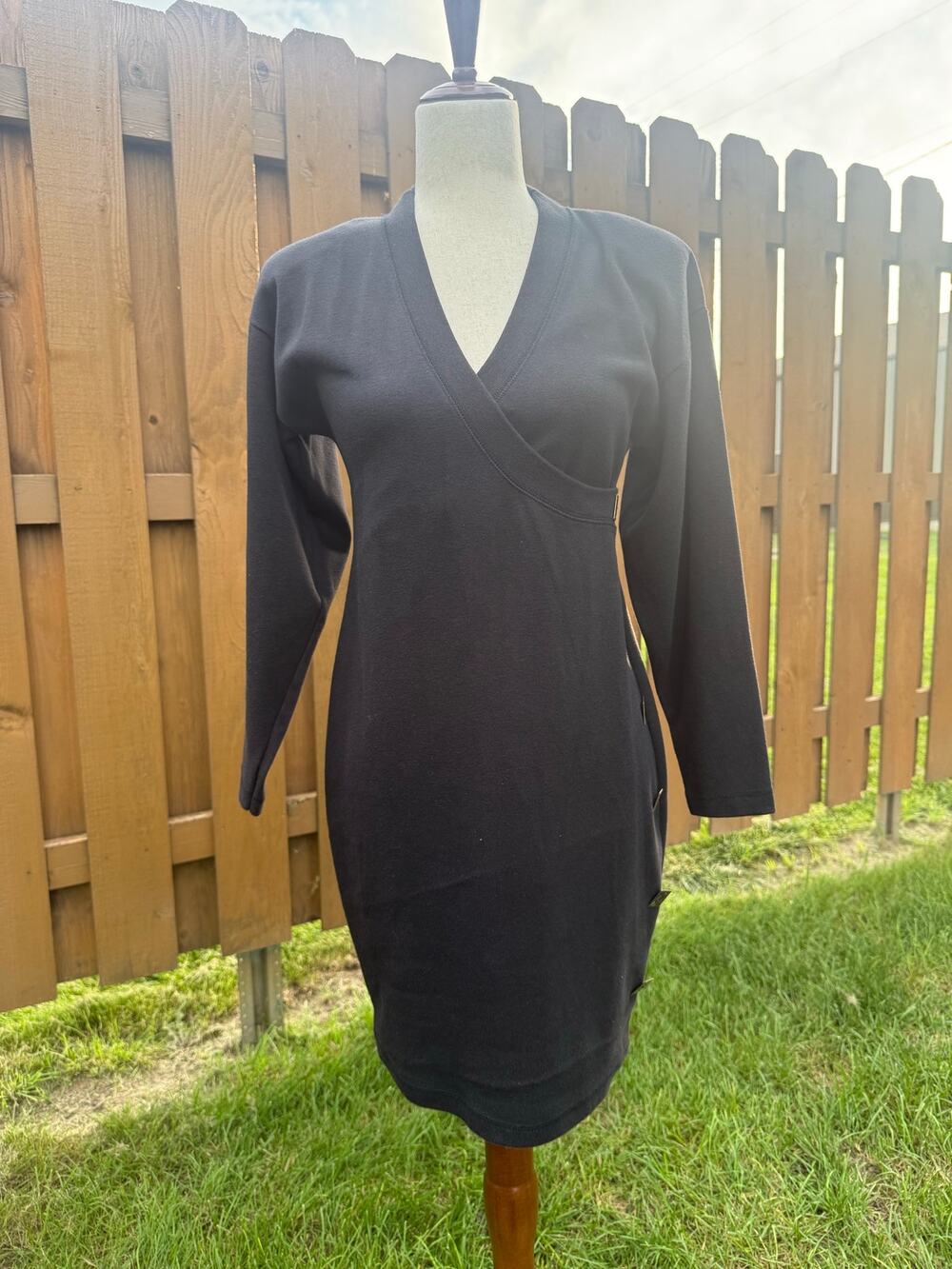 Vintage 80s BDP (By Design Products) Knit Fitted Dress